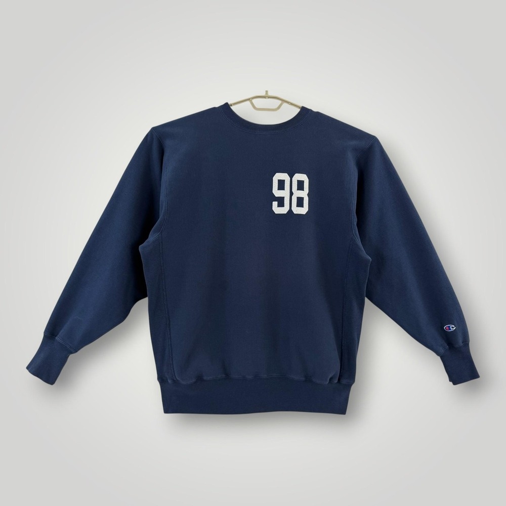 Vintage Champion Reverse Weave Sweatshirt Mens 2XL Blue PC 98 Crewneck